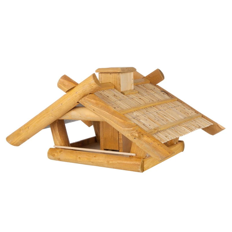 Vogelhaus Mit Strohdach Und Futterkamin 3 Vogelhaus Mit Strohdach Und Futterkamin