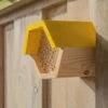 Insektenhotel Für Wildbienen, Sechseckig, Naturbelassen, 12,8 X 14,6 X 14,8 Cm -Biohort Garten Geschaft 0910160156 Bienenhaus sechseckig Papierstrohhalme 93631