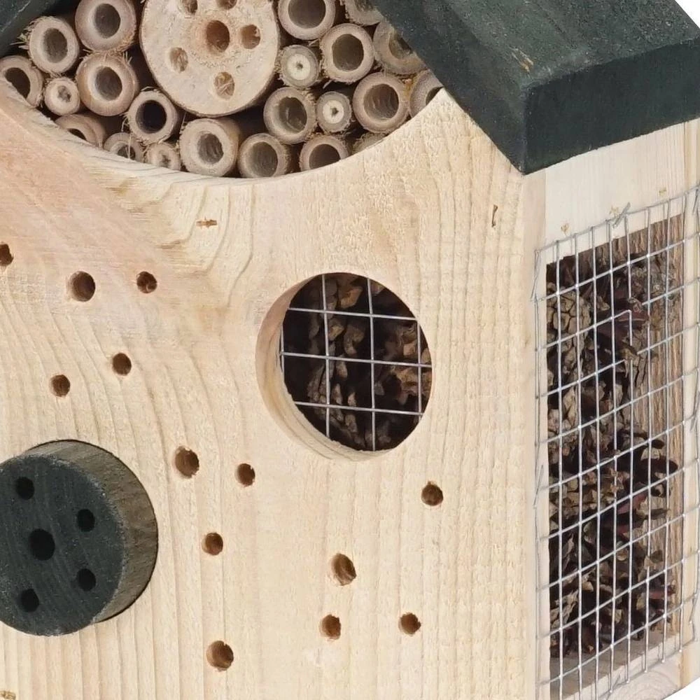 Insektenhotel, Kieferholz, Natur, 18 X 15 X 27/29 Cm 4 Insektenhotel, Kieferholz, Natur, 18 X 15 X 27/29 Cm – Bild 2