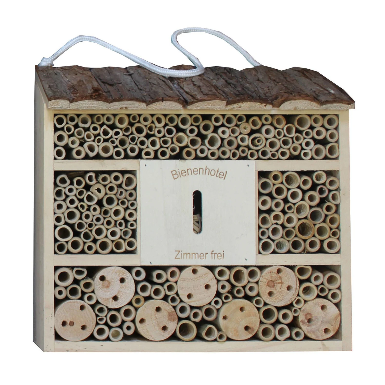 Insektenhotel 'Borke', Natur, Holz, Bambus, 29 X 10,5 X 31,5 Cm, 2,17 Kg 3 Insektenhotel 'Borke', Natur, Holz, Bambus, 29 X 10,5 X 31,5 Cm, 2,17 Kg