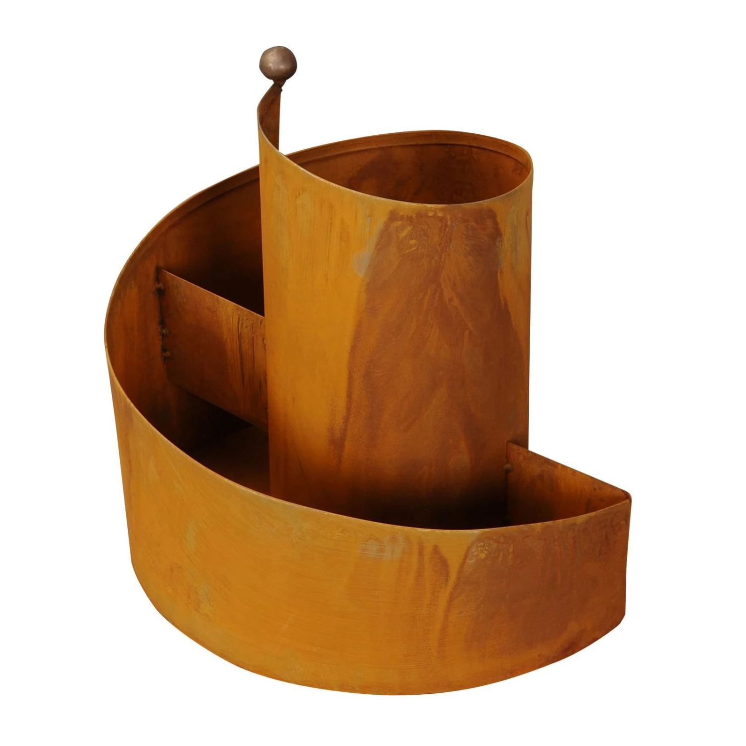 Kräuterspirale Aus Metall Mit Edelrost, Ca. 37 X 37 Cm 3 Kräuterspirale Aus Metall Mit Edelrost, Ca. 37 X 37 Cm