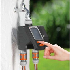 Bewässerungscomputer, Gardena, 2 Gartenbereiche, 3 Vorgänge Täglich -Biohort Garten Geschaft 0930101137 Bewaesserungscomputer MultiControl duo 3 61567