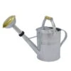 Zinkgießkanne Mit Holzgriff Und Messingbrause, Grau -Biohort Garten Geschaft 0930401363 0930401365 Koelle Zinkgiesskanne mit Holzgriff Messingbrause grau 84491