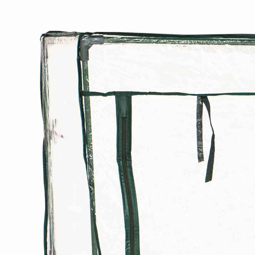 Tomaten-Gewächshaus, 100 X 50 X 150 Cm, Grün, PVC-Folie, Gitterboden 4 Tomaten-Gewächshaus, 100 X 50 X 150 Cm, Grün, PVC-Folie, Gitterboden – Bild 2