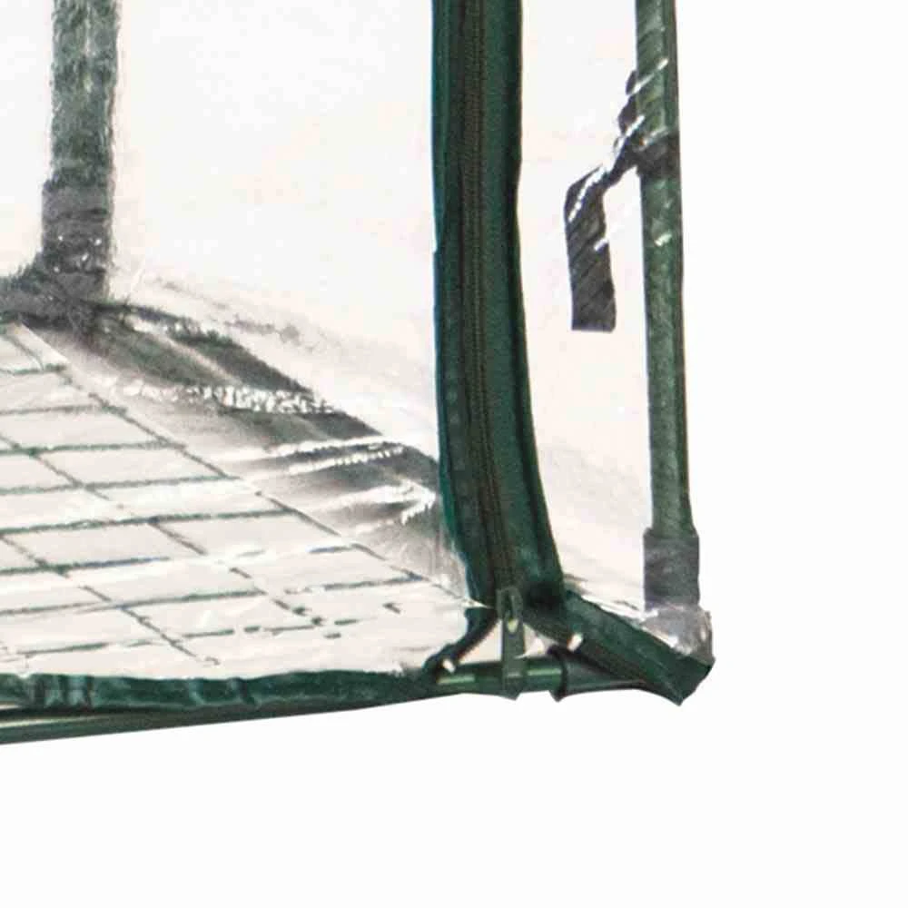 Tomaten-Gewächshaus, 100 X 50 X 150 Cm, Grün, PVC-Folie, Gitterboden 6 Tomaten-Gewächshaus, 100 X 50 X 150 Cm, Grün, PVC-Folie, Gitterboden – Bild 4