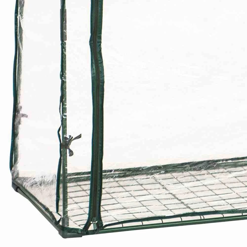 Tomaten-Gewächshaus, 100 X 50 X 150 Cm, Grün, PVC-Folie, Gitterboden 5 Tomaten-Gewächshaus, 100 X 50 X 150 Cm, Grün, PVC-Folie, Gitterboden – Bild 3
