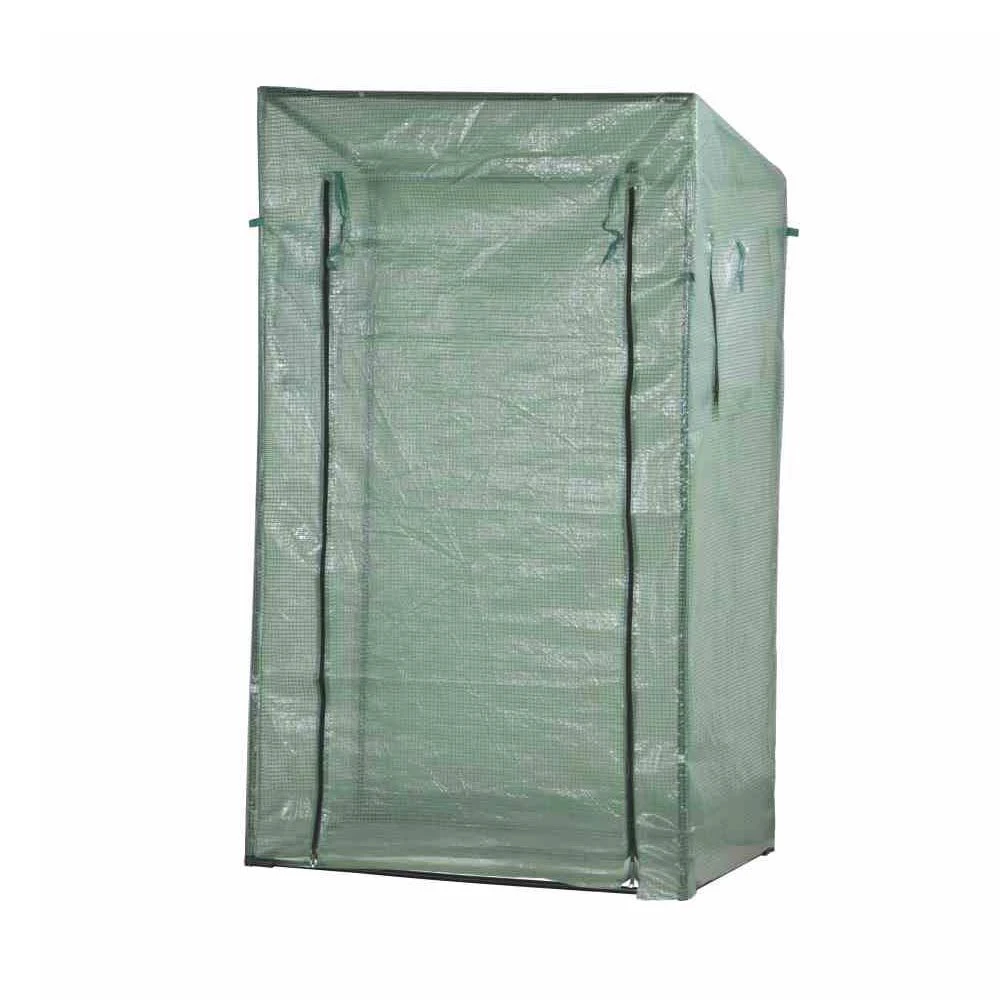 Tomatengewächshaus, Grün, Stahlrohr / PE-Polyethylen, 170 X 80 X 195 / 154 Cm 4 Tomatengewächshaus, Grün, Stahlrohr / PE-Polyethylen, 170 X 80 X 195 / 154 Cm – Bild 2