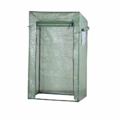 Tomatengewächshaus, Grün, Stahlrohr / PE-Polyethylen, 170 X 80 X 195 / 154 Cm