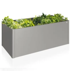Neue Produkte -Biohort Garten Geschaft 0980250078 68015 Hochbeet 2x1 quarzgrau Spiegelung mit Pflanzen1 52285