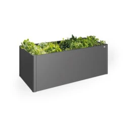 Biohort Garten Geschaft 8 Biohort Garten Geschaft -Biohort Garten Geschaft 0980250079 65015 Hochbeet2x1 dunkelgrau Schatten mitPflanzen 122597