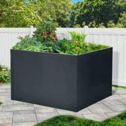 Hochbeet Mit Doppelwand, Anthrazit -Biohort Garten Geschaft 0980250151 Hochbeet mit Doppelwand 3 94166