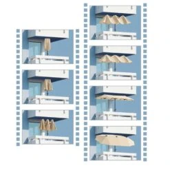 Sonnenschirm Salerno, Mit Schutzhülle, Ca. 300 X 150 Cm, Natur -Biohort Garten Geschaft 3910503032 Sonnenschirm Salerno ca300x150cm natur2 71395