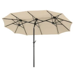 Sonnenschirm Salerno, Mit Schutzhülle, Ca. 300 X 150 Cm, Natur -Biohort Garten Geschaft 3910503032 Sonnenschirm Salerno ca300x150cm natur4 71404