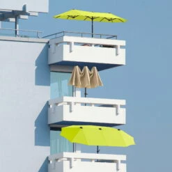 Sonnenschirm Salerno, Mit Schutzhülle, Ca. 300 X 150 Cm -Biohort Garten Geschaft 3910503034 Sonnenschirm Salerno ca300x150cm apfelgruen10 71437