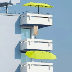 Sonnenschirm Salerno, Mit Schutzhülle, Ca. 300 X 150 Cm -Biohort Garten Geschaft 3910503034 Sonnenschirm Salerno ca300x150cm apfelgruen8 71422