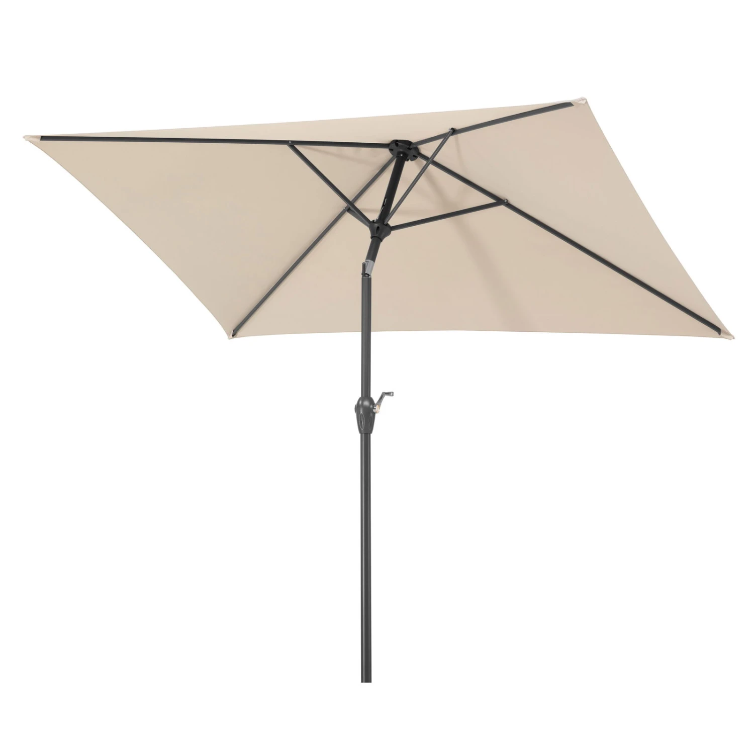 Mittelstockschirm 'Bilbao', Ca. 210 X 130 Cm, Natur 5 Mittelstockschirm 'Bilbao', Ca. 210 X 130 Cm, Natur – Bild 3