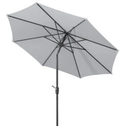 Mittelstockschirm 'Harlem', Ø Ca. 270 Cm -Biohort Garten Geschaft 3910503145 Sonnenschirm Harlem silbergrau 7 90449