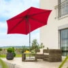 Mittelstockschirm 'Sevilla', Ø Ca. 270 Cm -Biohort Garten Geschaft 3910503155 Sonnenschirm Sevilla rot 4 90496