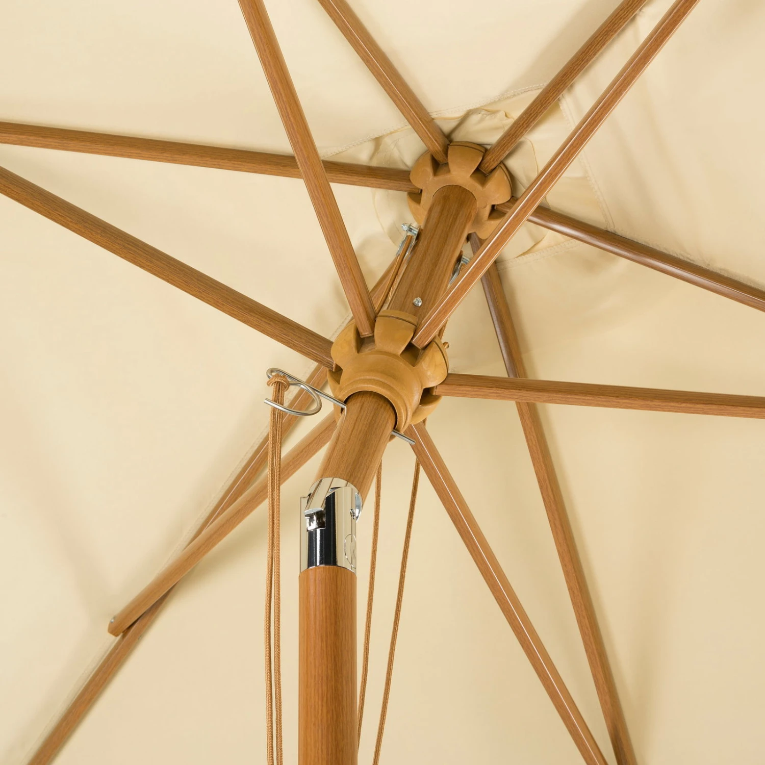 Mittelstockschirm 'Malaga', Ca. 300 X 200 Cm, Natur 7 Mittelstockschirm 'Malaga', Ca. 300 X 200 Cm, Natur – Bild 5