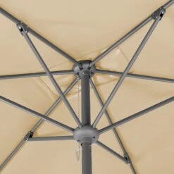 Mittelstockschirm 'Tunis', Ca. 270 X 150 Cm, Natur -Biohort Garten Geschaft 3910503161 Sonnenschirm Tunis natur 3 90538