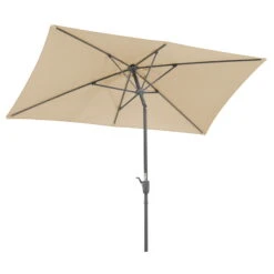 Mittelstockschirm 'Tunis', Ca. 270 X 150 Cm, Natur -Biohort Garten Geschaft 3910503161 Sonnenschirm Tunis natur 8 90533