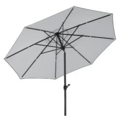 Schneider Sonnenschirm 'Adria', Ø 300 Cm -Biohort Garten Geschaft 3910503171 Sonnenschirm Adria silbergrau 10 91672