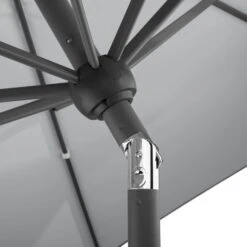 Schneider Sonnenschirm 'Adria', Ø 300 Cm -Biohort Garten Geschaft 3910503171 Sonnenschirm Adria silbergrau 3 91674