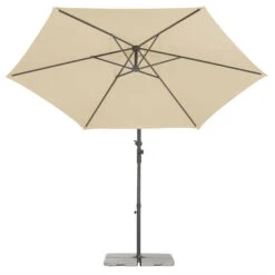 Pendelschirm 'Genua', Ø Ca. 300 Cm, Natur -Biohort Garten Geschaft 3910503207 Ampelschirm Genua natur 9 90682