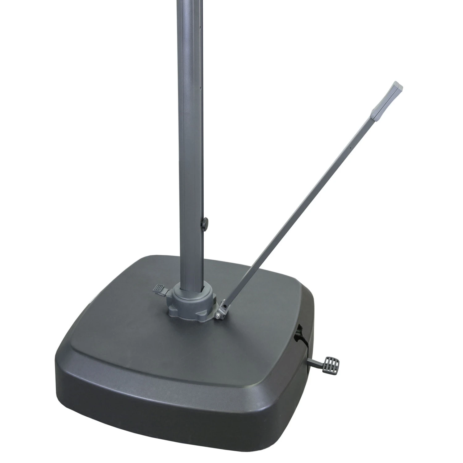 Lenkstange Für Schirmständer & Ampelschirme, Schwarz 3 Lenkstange Für Schirmständer & Ampelschirme, Schwarz