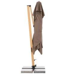 Doppler Pendelschirm 'Alu-Wood XL LED Ultra', Ca. 400 X 300 Cm -Biohort Garten Geschaft 3910503252 Pendelschirm ALU Wood XL LED Ultra 1 98945