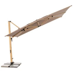 Doppler Pendelschirm 'Alu-Wood XL LED Ultra', Ca. 400 X 300 Cm -Biohort Garten Geschaft 3910503252 Pendelschirm ALU Wood XL LED Ultra 7 98941