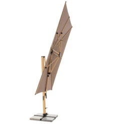 Doppler Pendelschirm 'Alu-Wood XL LED Ultra', Ca. 400 X 300 Cm -Biohort Garten Geschaft 3910503252 Pendelschirm ALU Wood XL LED Ultra 8 98940