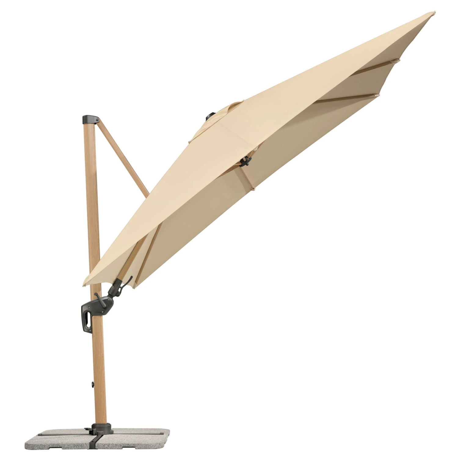 Sonnenschirm 'Rhodos Twist Woody', Natur, Ca. 300 X 300 Cm 5 Sonnenschirm 'Rhodos Twist Woody', Natur, Ca. 300 X 300 Cm – Bild 3