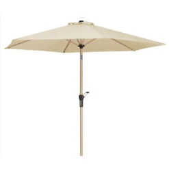 Sonnenschirm 'Cordoba', Ø 270 Cm, Natur -Biohort Garten Geschaft 3910503324 Sonnenschirm Cordoba ca D 270cm natur 10 119100