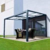 Pergola Air Terrassenüberdachung, Anthrazit, 400 X 300 X 200/254 Cm -Biohort Garten Geschaft 3910901765 Pergola Air Gartenhaus 94062