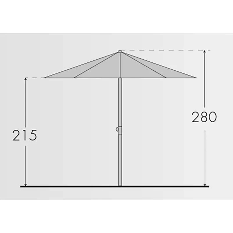 Doppler Sonnenschirm 'Active Kurbel', Ø Ca. 380 Cm, Natur 4 Doppler Sonnenschirm 'Active Kurbel', Ø Ca. 380 Cm, Natur – Bild 2