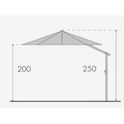 Doppler Pendelschirm 'Expert 350' Aus Aluminium, Ø 350 Cm -Biohort Garten Geschaft Expert Pendel 350 Abmessung 67442