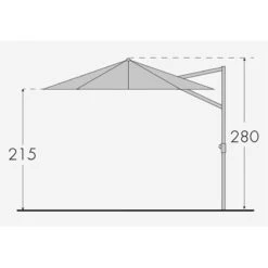 Doppler Pendelschirm 'Ravenna 400', Um 360° Drehbar, Ø 400 Cm, Natur 18 Doppler Pendelschirm 'Ravenna 400', Um 360° Drehbar, Ø 400 Cm, Natur -Biohort Garten Geschaft Ravenna 400 Abmessung 67457